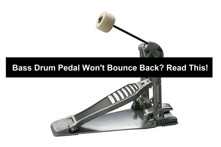 bass drum pedal won't bounce back